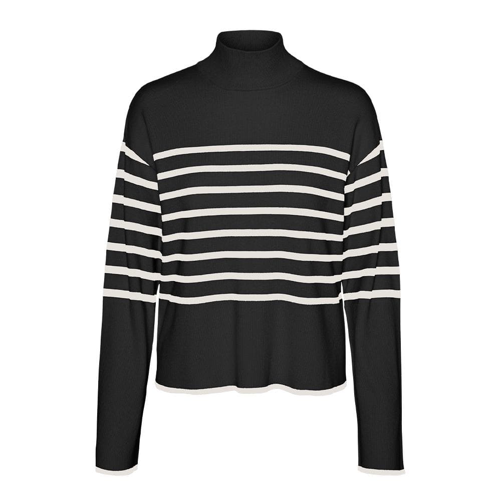 Pull Noir Femme Vero Moda Happiness 1
