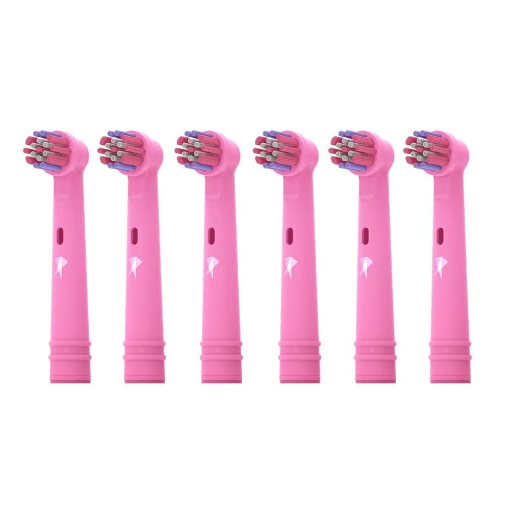 X6 Brossettes de Rechange Rotative Prodental Healthy Kids Princess Cristal 1