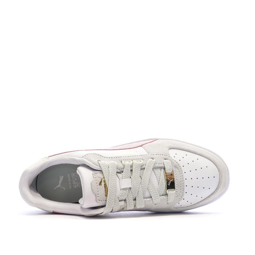 Baskets Blanc/Rose Femme Puma Caven 2.0 Lux Sd 4