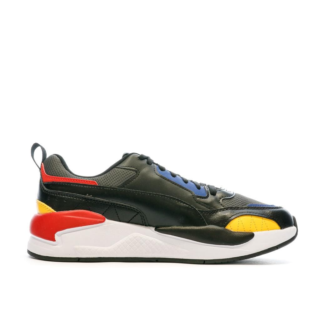 Baskets Blanche/Noir/Jaune Homme Puma X-ray 2 Square 2