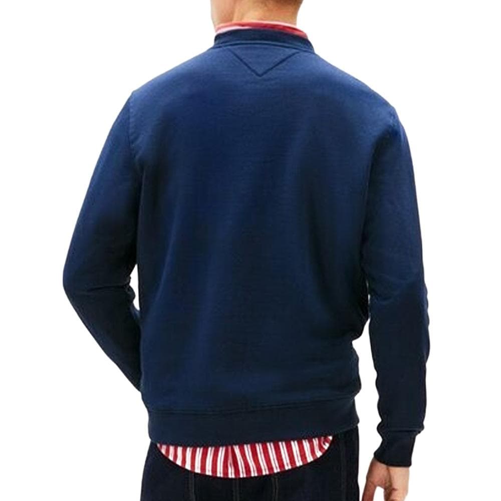 Sweat Marine Foncé Homme Tommy Hilfiger Linear Crew 2