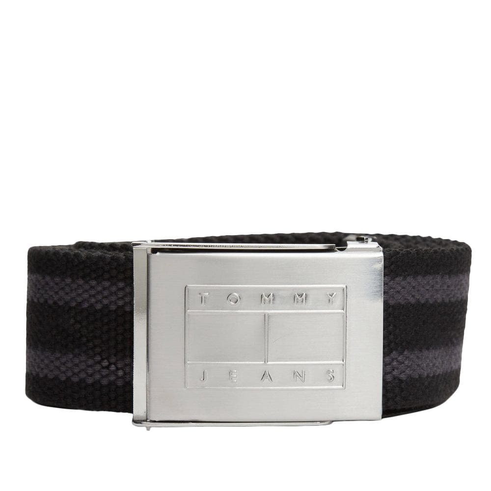 Ceinture Noir/Gris Homme Tommy Hilfiger Daily Stripes - T 1