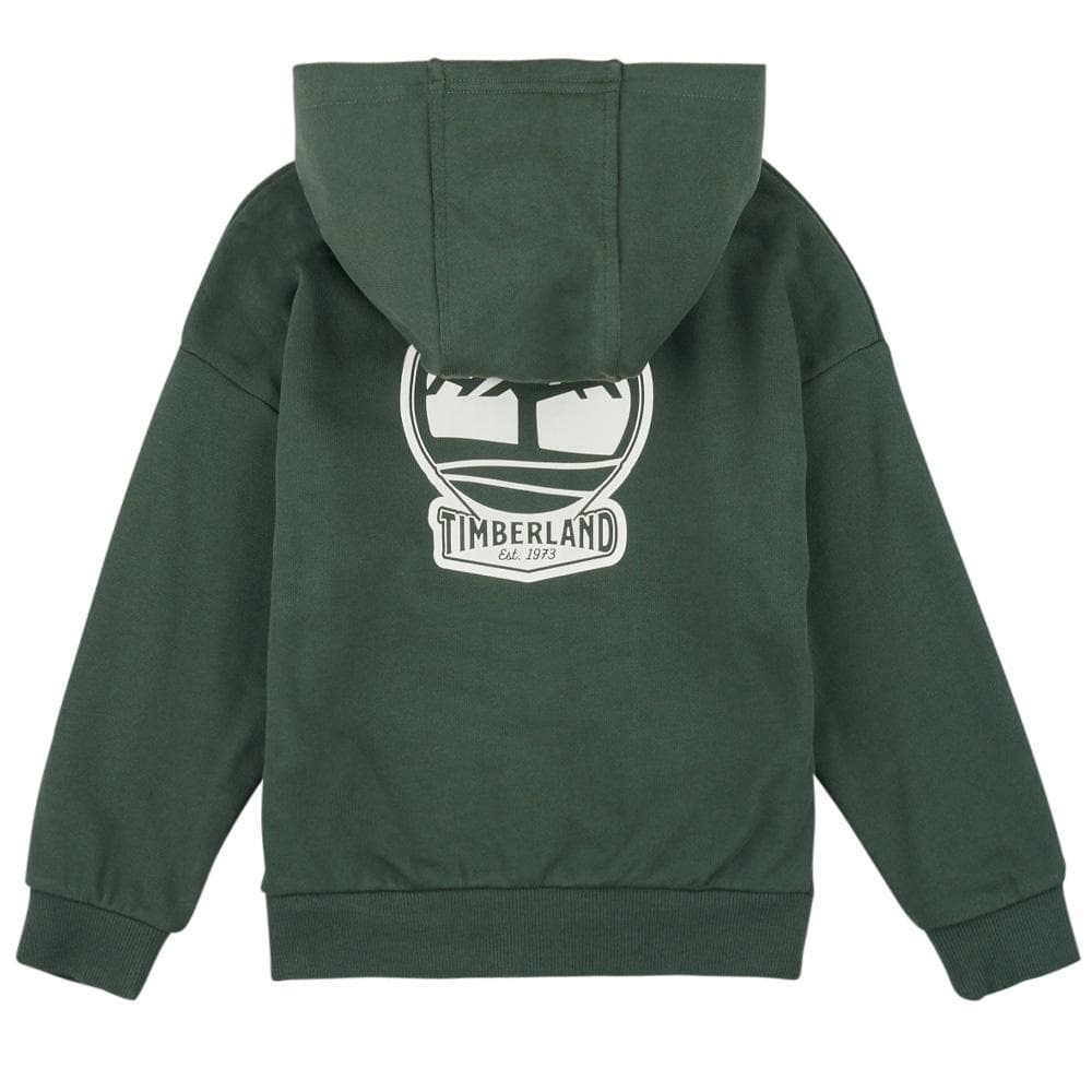 Sweat Zippé Vert Foncé Garçon Timberland T60451 2