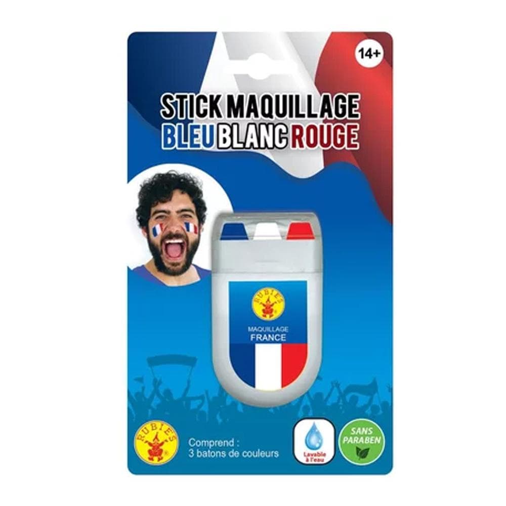 Stick Maquillage Bleu Blanc Rouge Rubie's 1