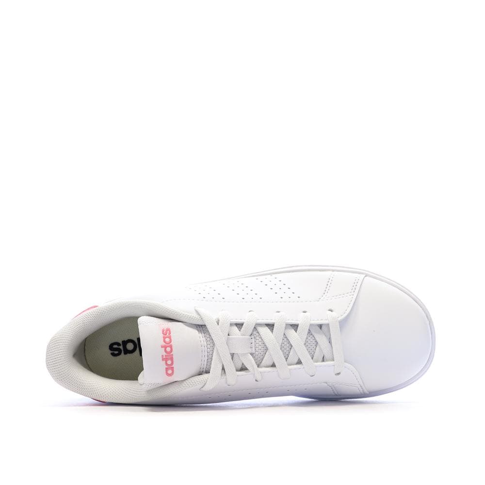 Baskets Blanches Fille/Femme Adidas Advantage Base 2.0 4