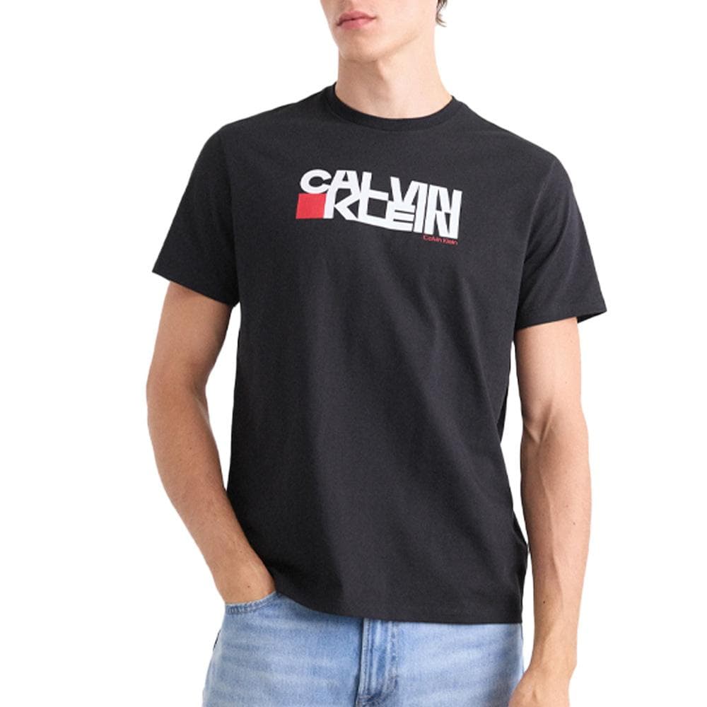 T-Shirt Noir/Rouge Homme Calvin Klein Jeans LV04RD814G 1