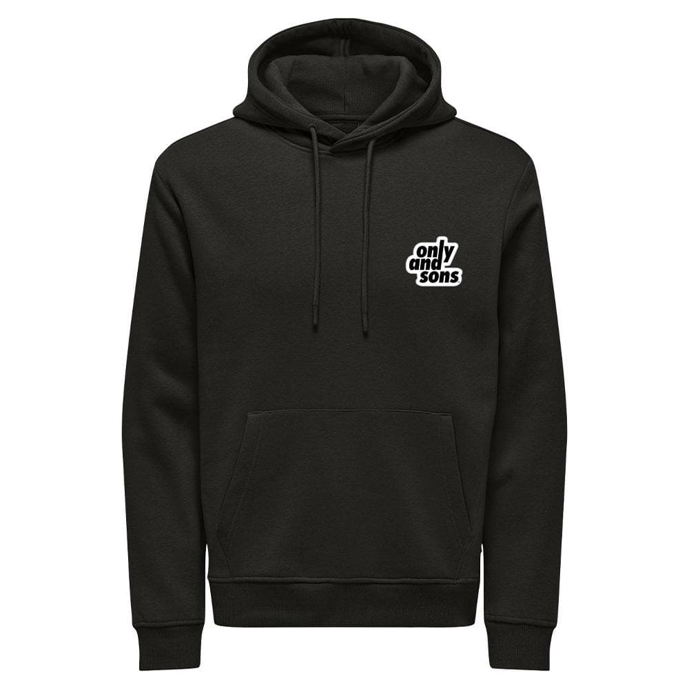 Sweat Noir Homme Only & Sons Flower 1