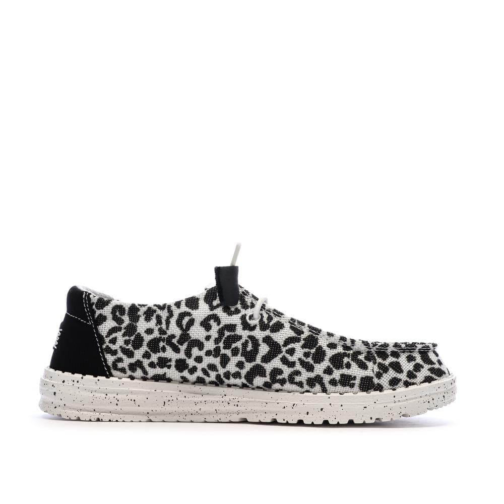 Chaussures Noir/Blanc Femme Hey Dude Blackgrey 2