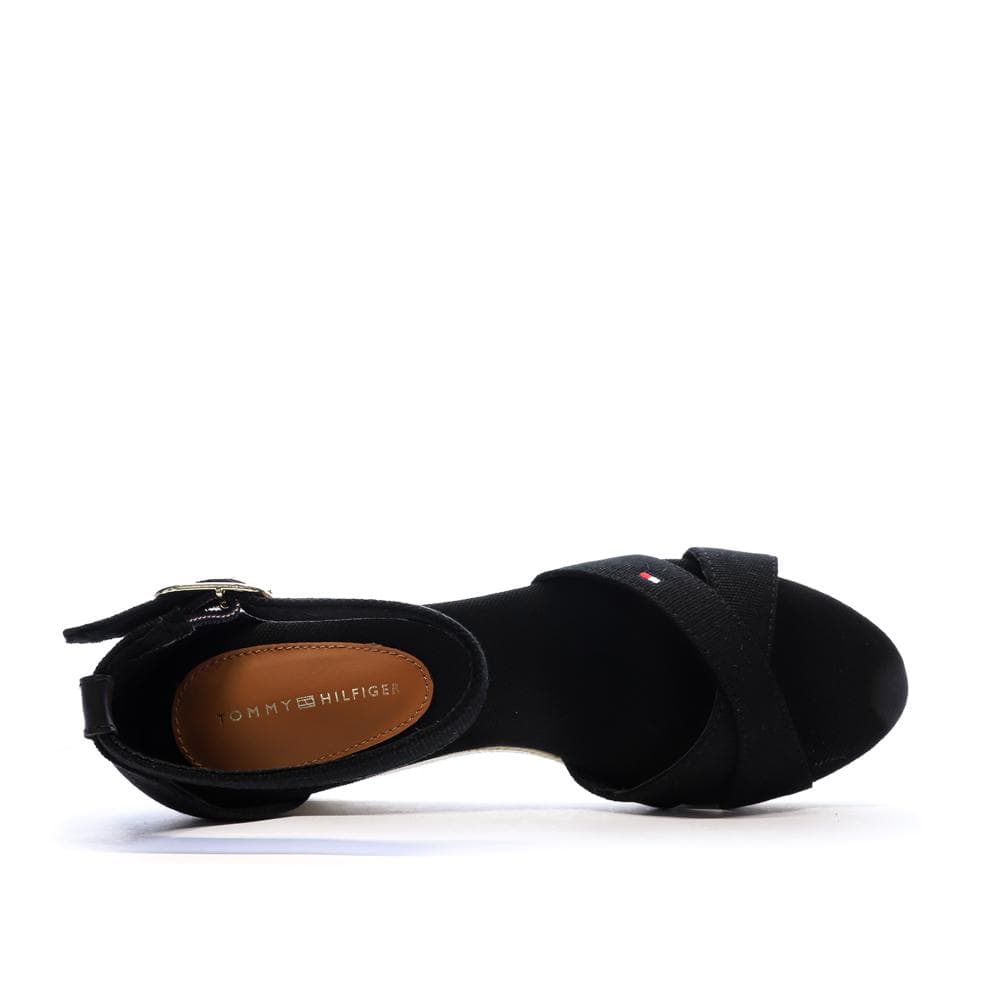 Sandales Noir Femme Tommy Hilfiger Flag Criss-cros 4