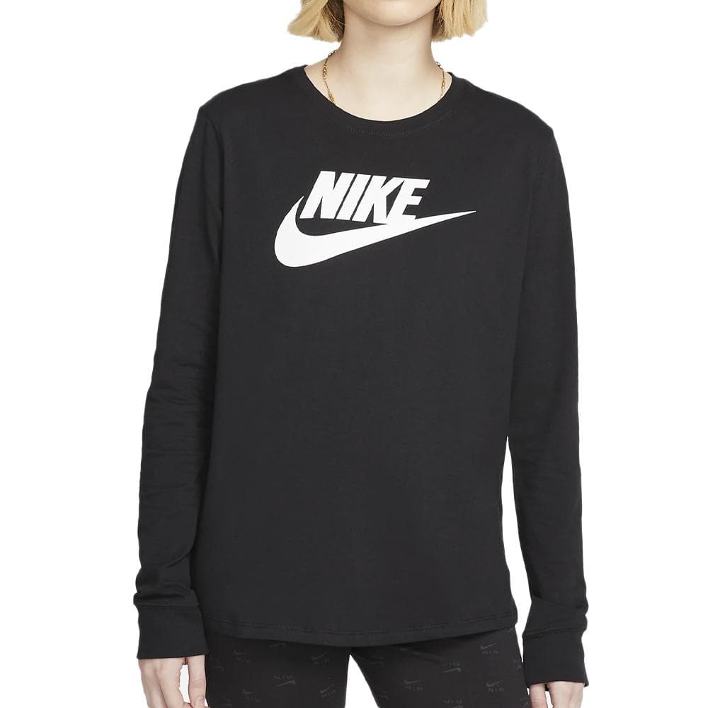 T-shirt Manches Longues Noir Femme Nike Essential 1