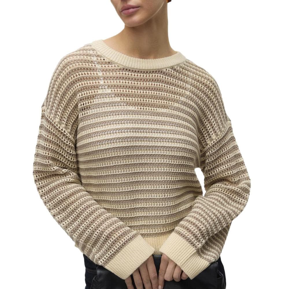 Pull Beige/Marron Femme Vero Moda Madera 1