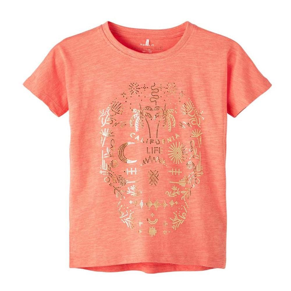 T-shirt Orange Fille Name it falivibes 1