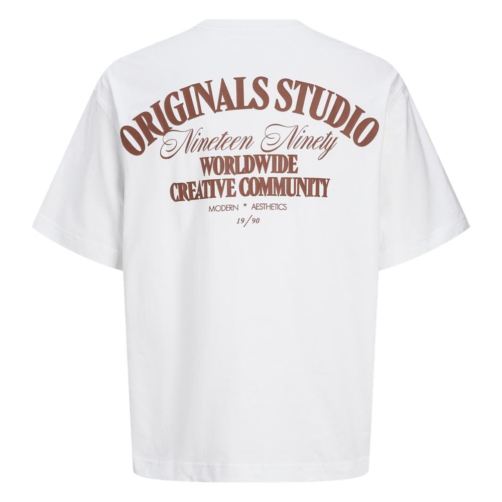 T-Shirt Blanc Garçon Jack & Jones Roxbury 2