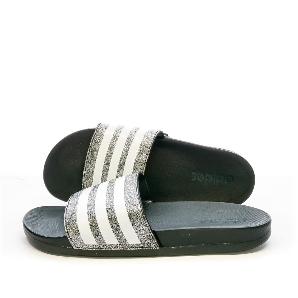 Claquettes Noire/Argent Adidas Adilette Comfort FY8836 1