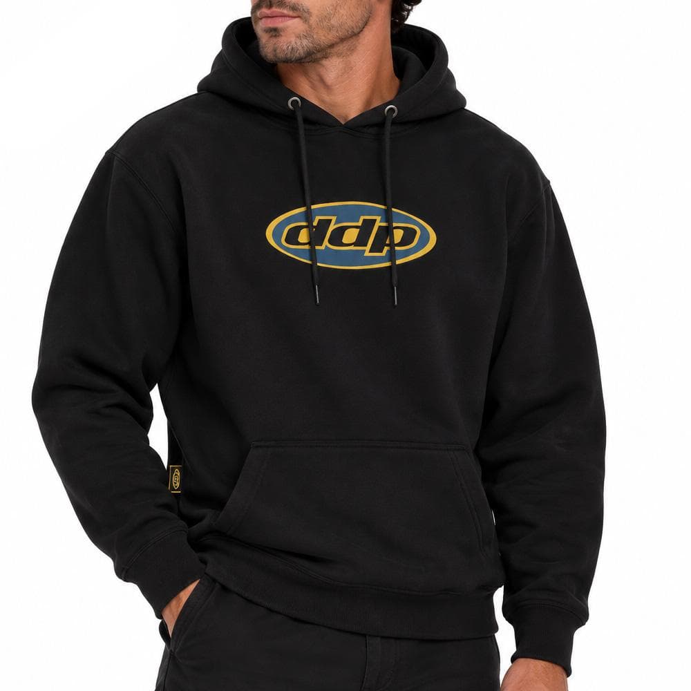 Sweat à Capuche Noir Homme DDP 1DD 1