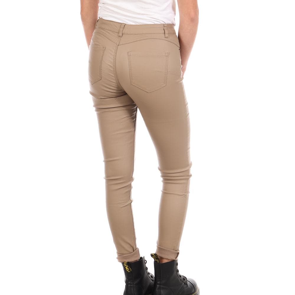 Pantalon Skinny enduit Beige Monday Premiums 2