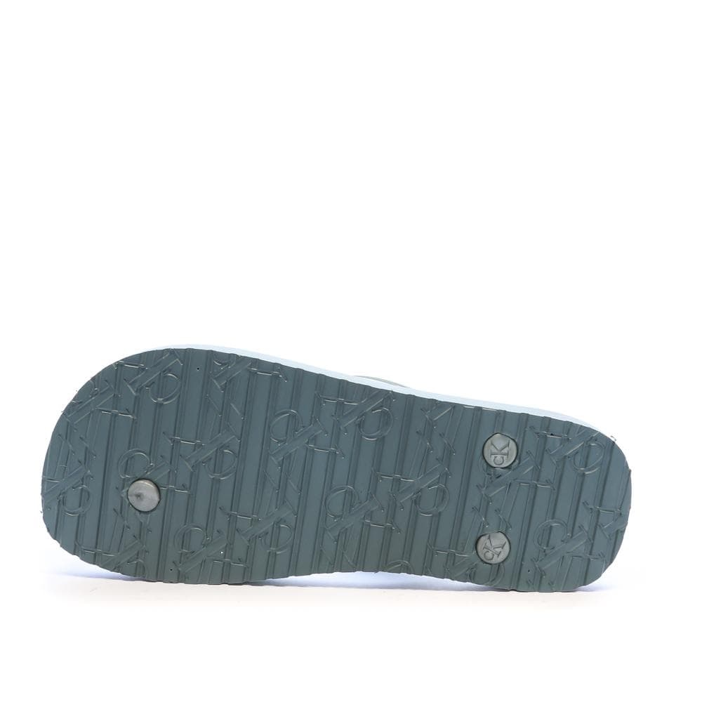 Tongs Bleu Femme Calvin Klein Jeans Flip Flop Tpu Metall 2