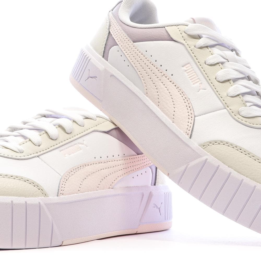 Baskets Blanches/Mauve Fille Puma Carina Mia 7