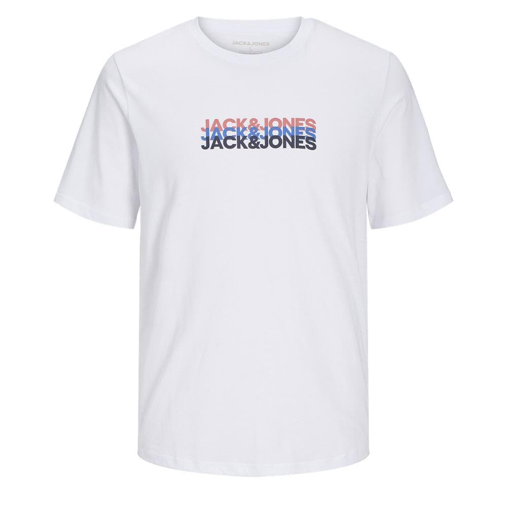 T-Shirt Blanc Garçon Jack & Jones Cyber 1