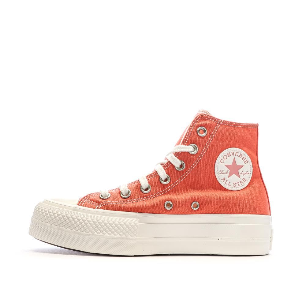 Baskets Oranges Femme Converse Chuck Taylor All Star Lift 1
