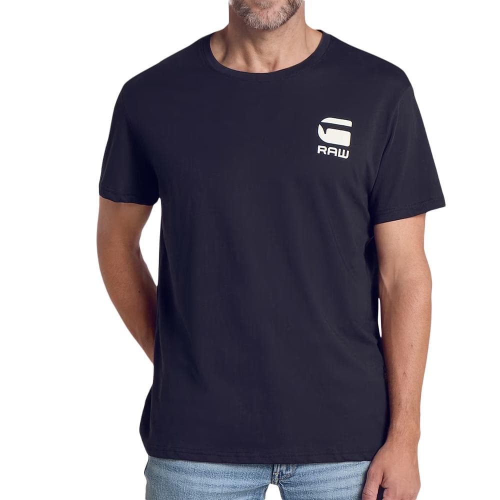 T-Shirt Marine Homme G-Star RAW Chest 1