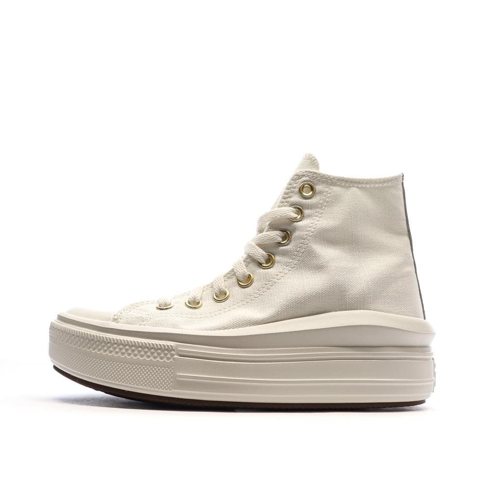 Baskets Blanches/Dorées Femme Converse All Star Move Tonal 2