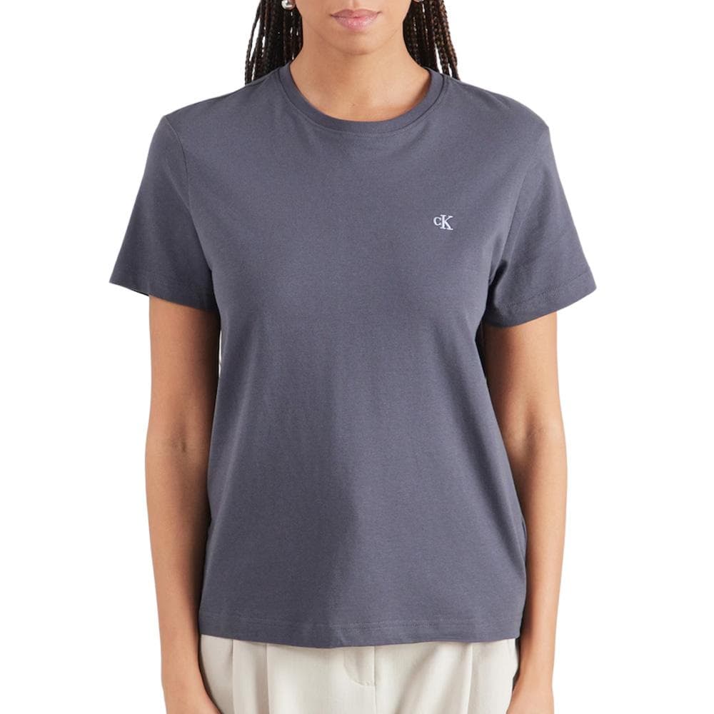 T-Shirt Gris Foncé Femme Calvin Klein Jeans Archive 1