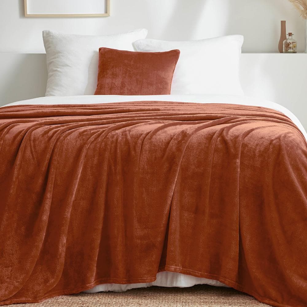 Plaid Rouge Today Plaid Xl Moelleux 150x200 2