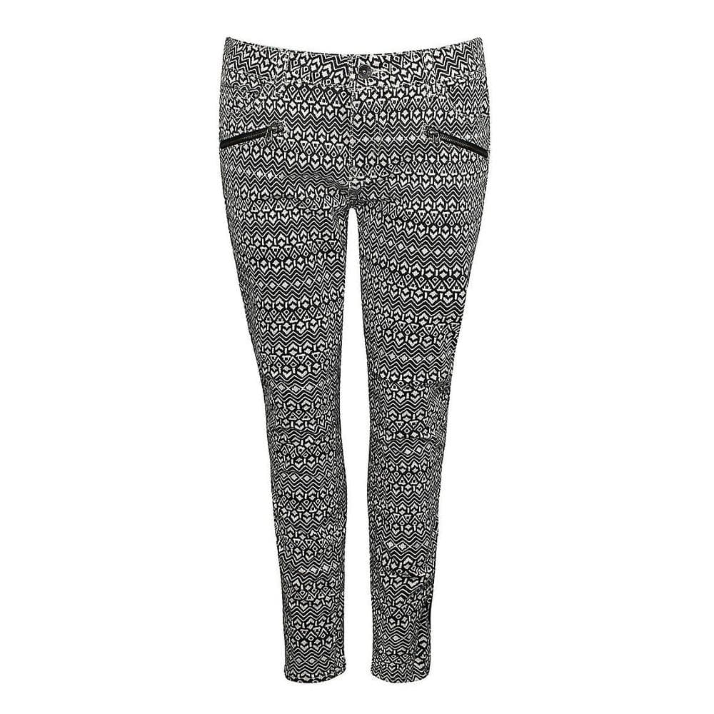 Jean Skinny Blanc/Noir Femme Vans Moto 1