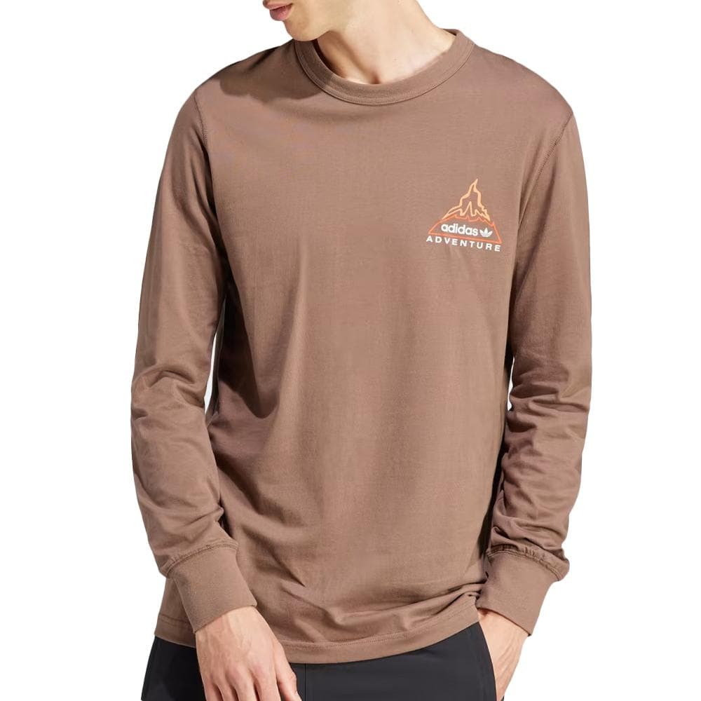 T-shirt Marron Homme Adidas Adv Volcano 1