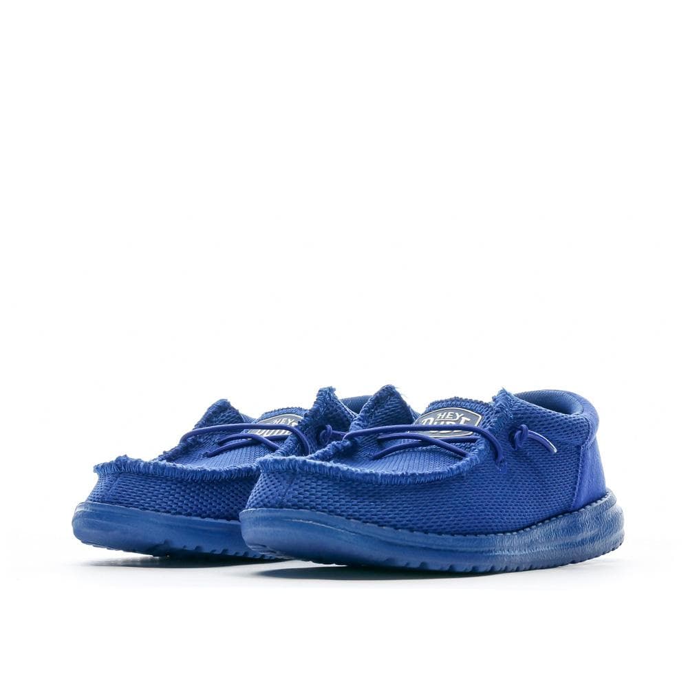 Chaussures Bleu Garçon Hey Dude Wally Youth Funk Mono 6