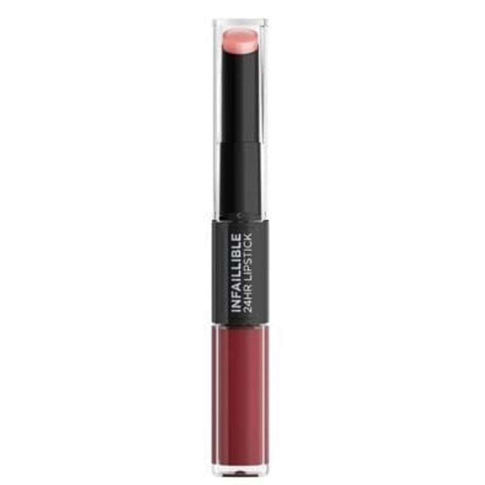 Duo Rouge à Lèvres Longue Tenue Infaillible 24H L'Oréal Paris 502 Red To Stay 1