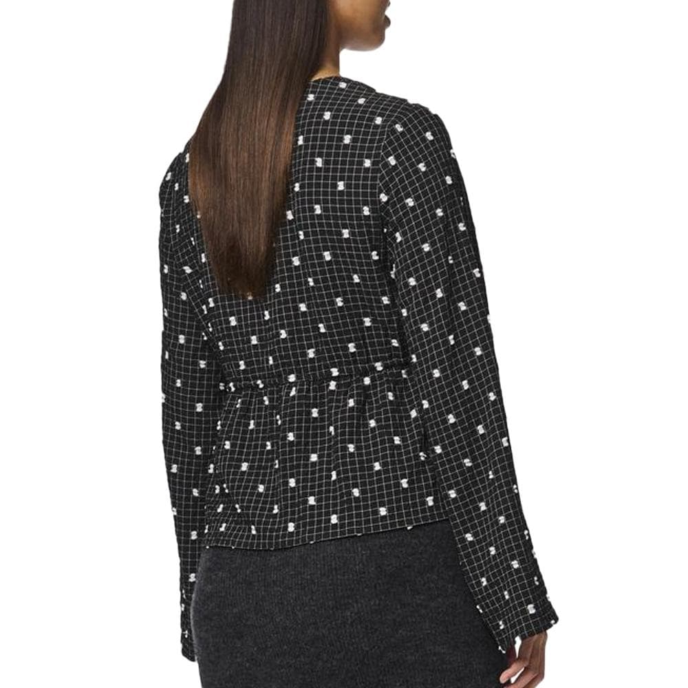 Blouse Noir Femme Pieces Novalee 2