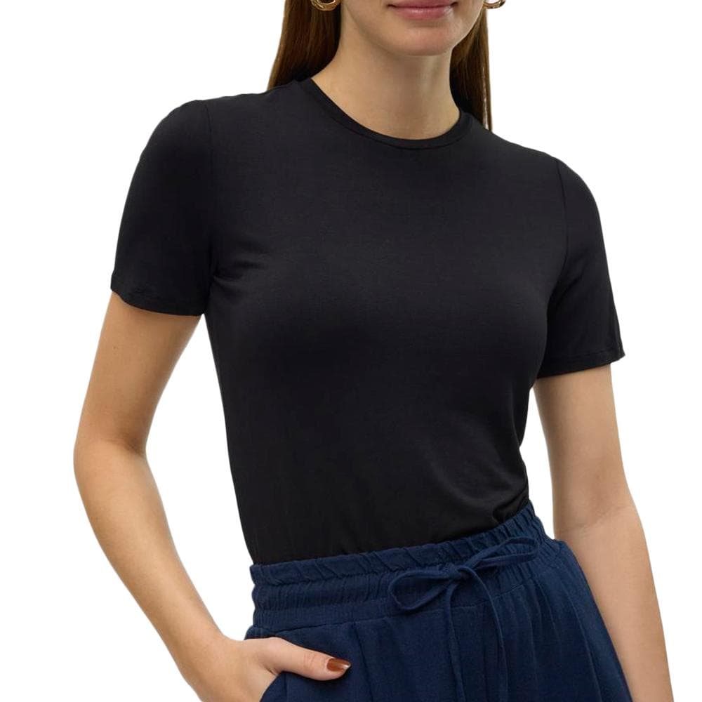 T-shirt Noir Femme Vero Moda Malberte 1