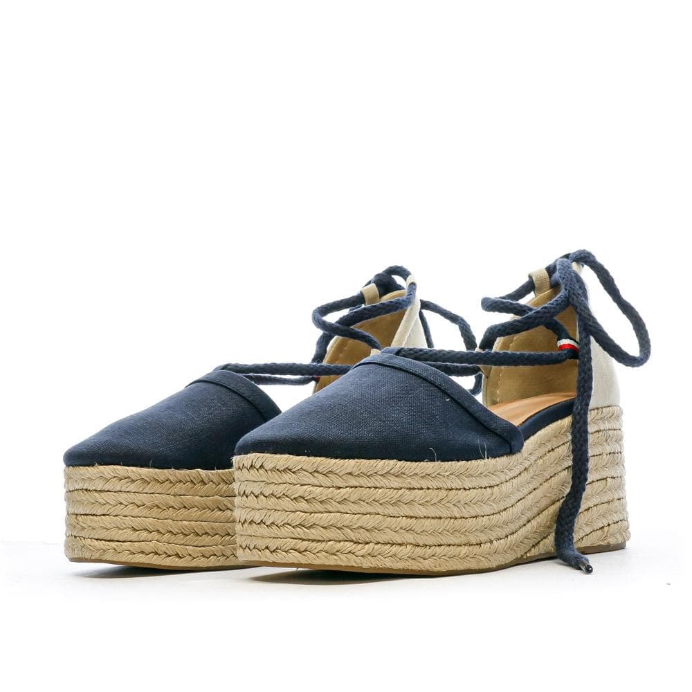Chaussures compensées Marine Femme Tommy Hilfiger Linen 5