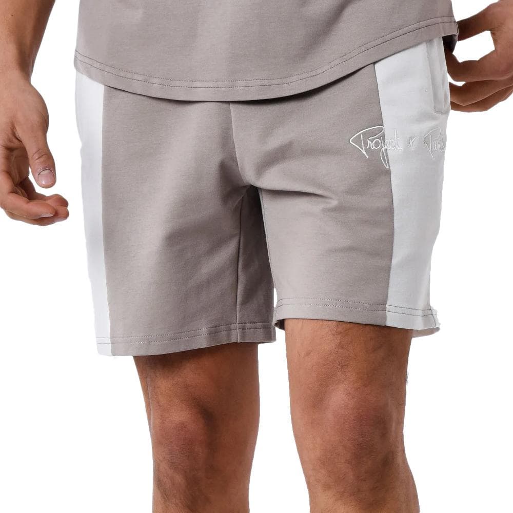 Short Beige/Marron Homme Project X Paris Colorblock 1