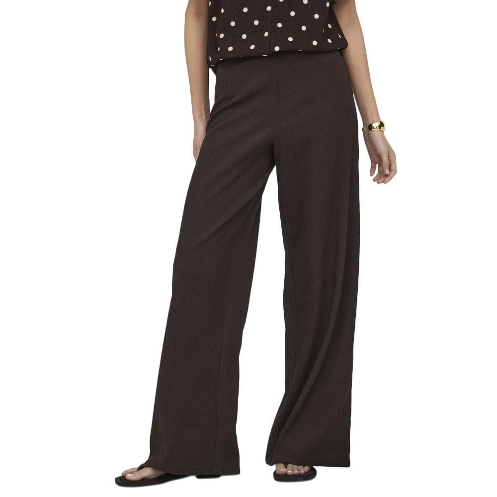 Pantalon fluide Marron à pois Femme JDY Ebbie 1