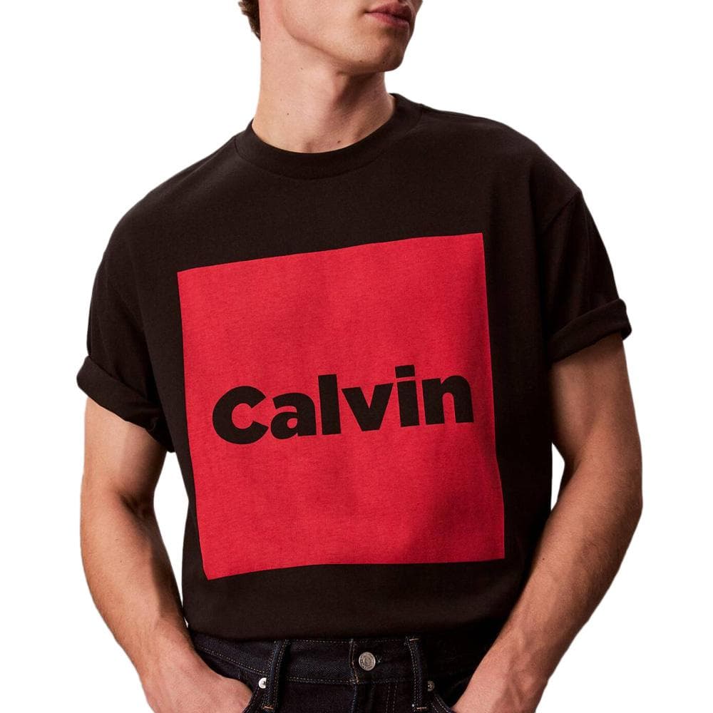 T-Shirt Noir/Rouge Homme Calvin Klein Jeans LV04RD813G 1