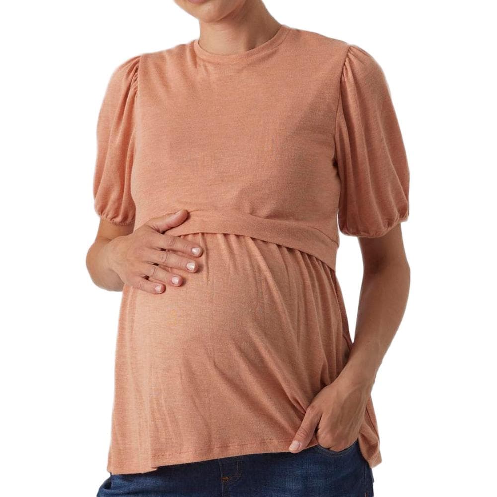 Top de Grossesse Terracotta Femme Mamalicious Anabella 1