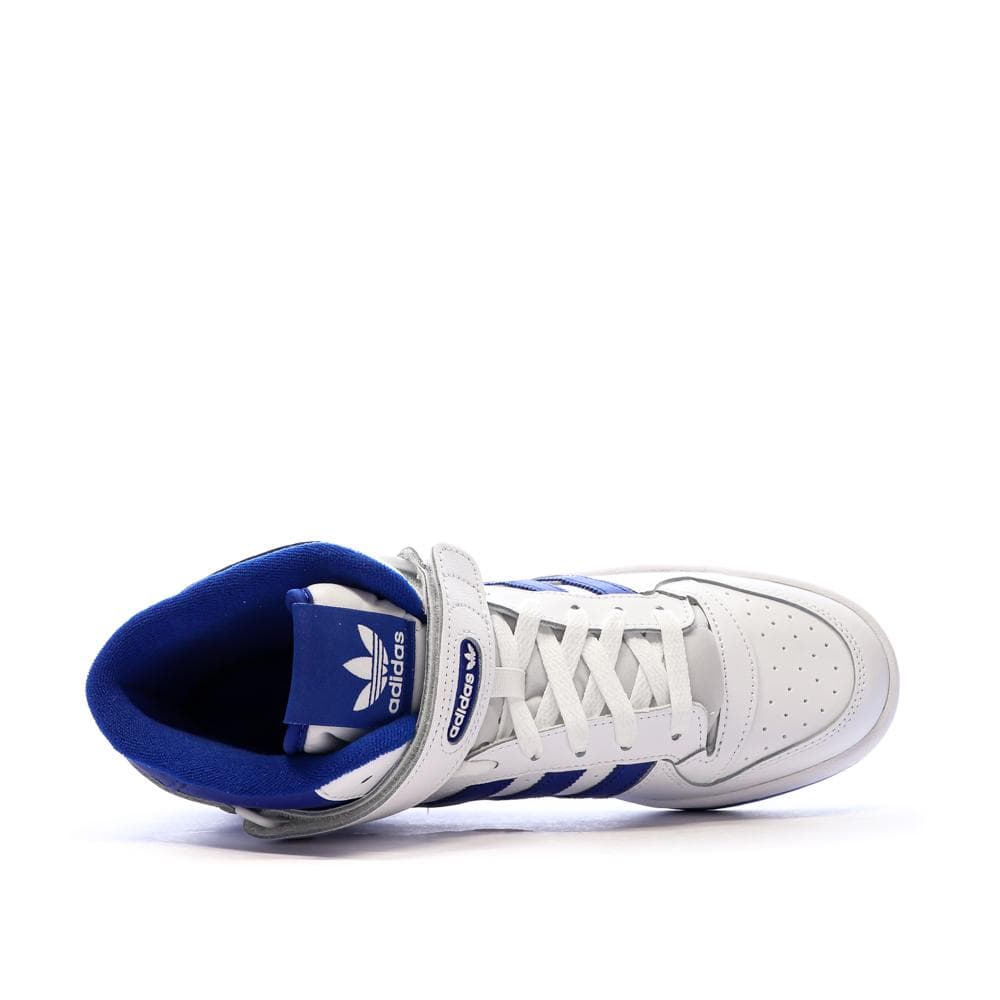Basket Blanc/Bleu Homme Adidas Forum Mid 4