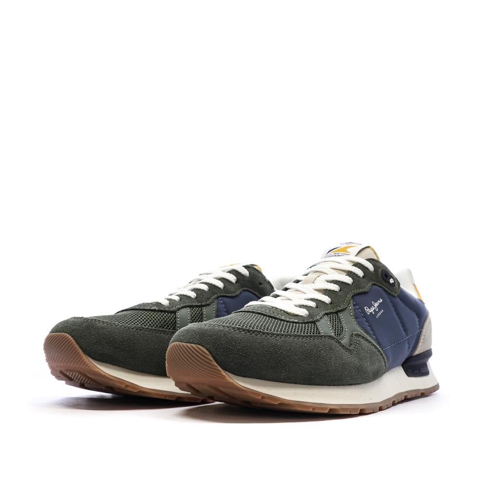 Baskets Vertes Homme Pepe jeans Brit Prints 6