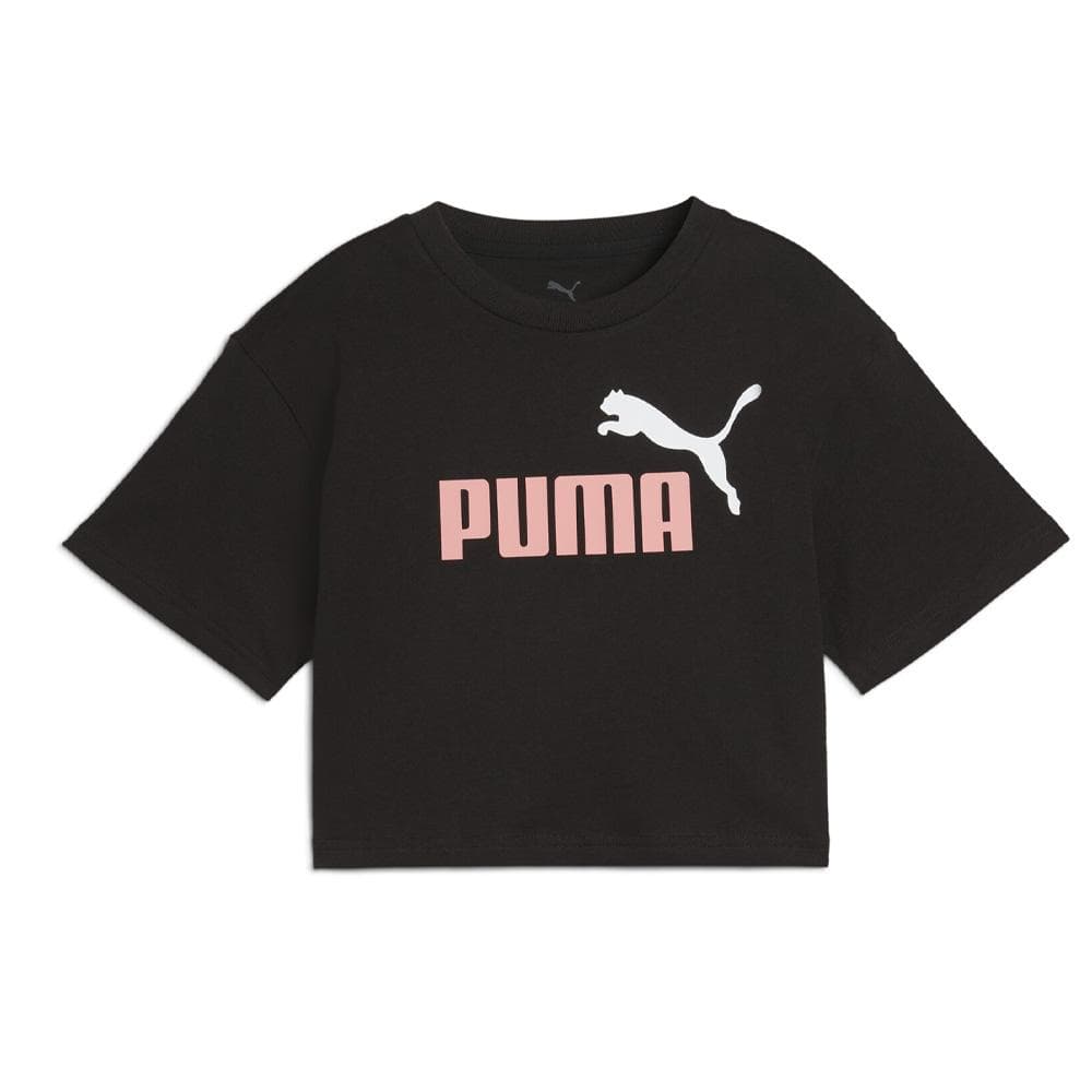 T-shirt Noir Fille Puma Ess 2 Color 1
