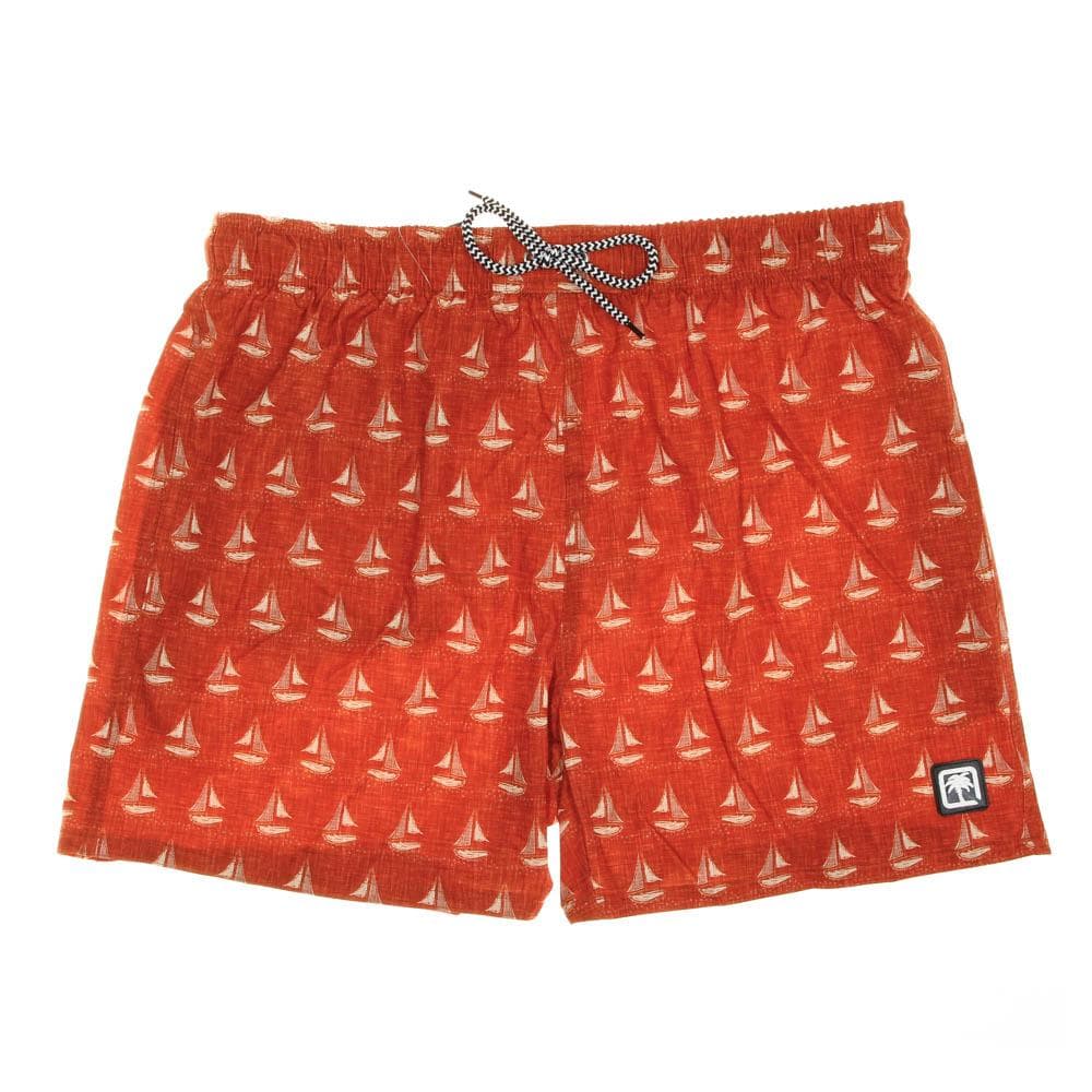 Short de bain Imprimée Orange Homme Sun project 3056 1