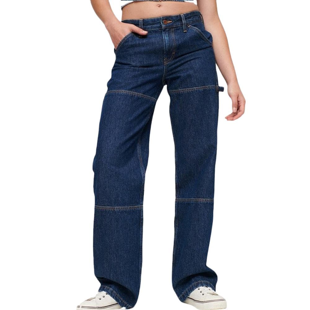 Jean Bleu Femme Superdry Rise Carpenter 1