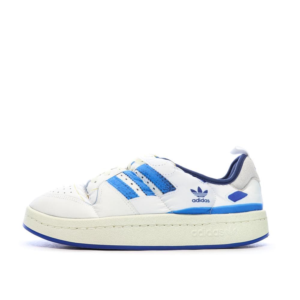 Baskets Blanches/Bleu Homme Adidas Puffylette 1