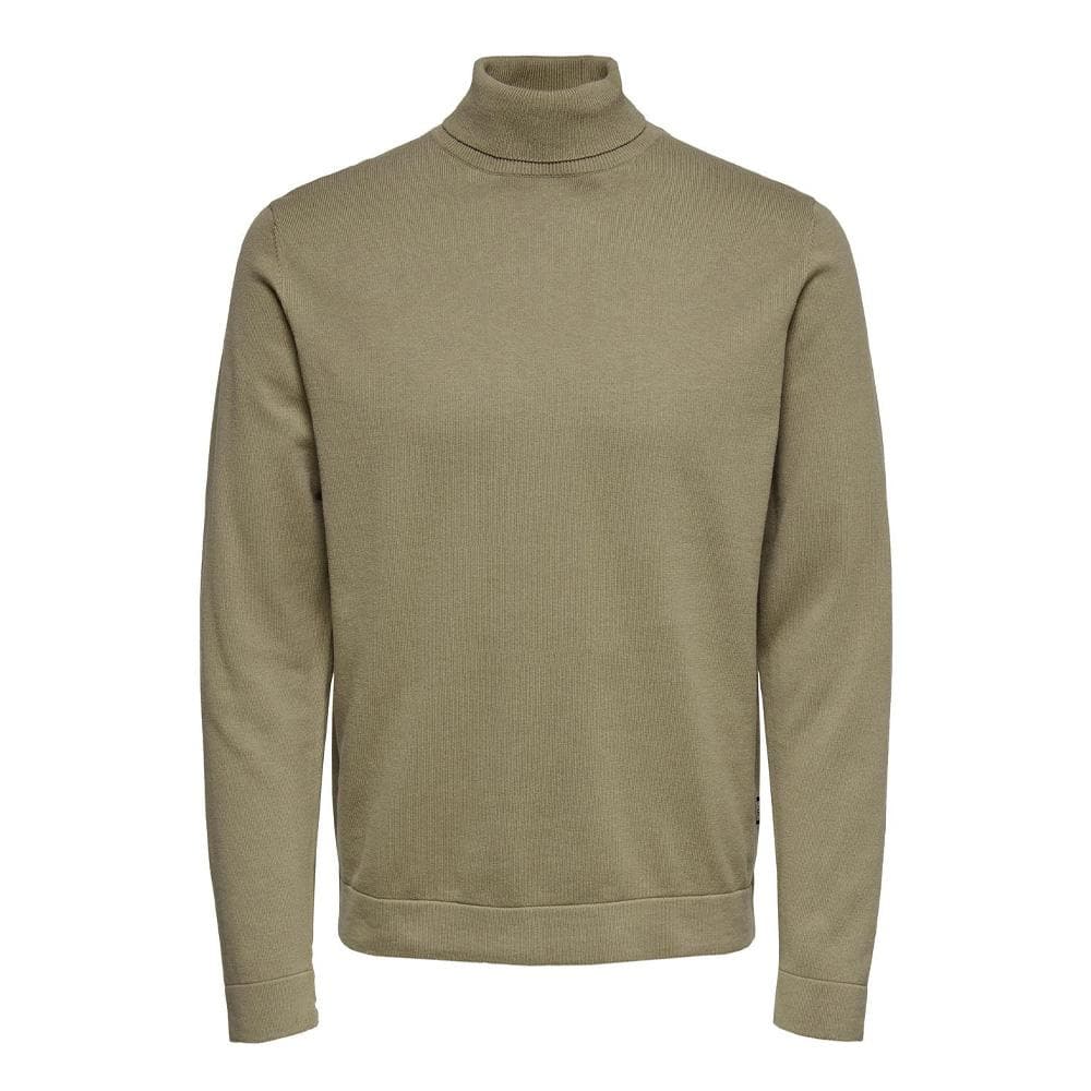 Pull Col roulé Taupe Homme Only & Sons Reg 12 1