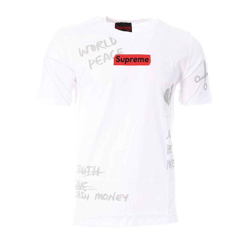 T-shirt Blanc Homme Supreme Grip World 1