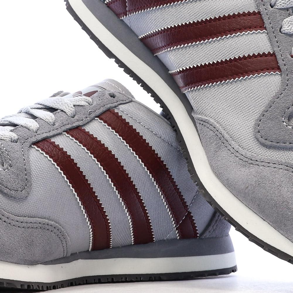 Baskets Grises/Bordeaux Garçon Adidas Galaxy 7