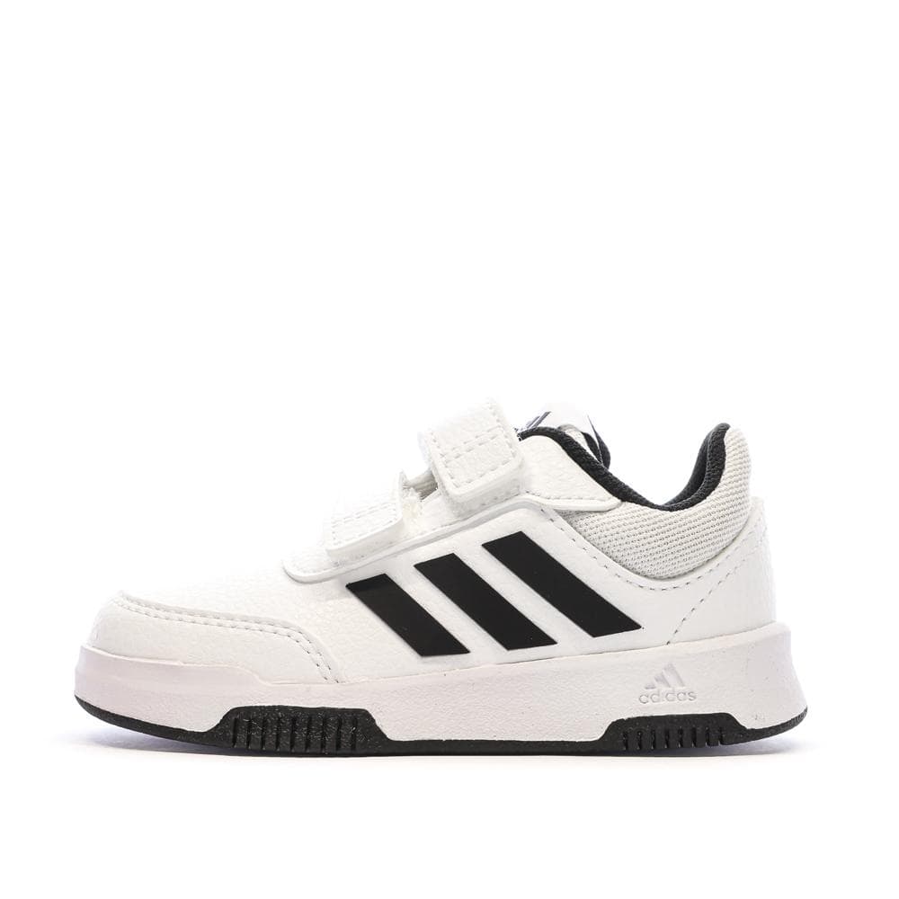 Baskets Blanches/Noir Garçon Adidas Tensaur 1