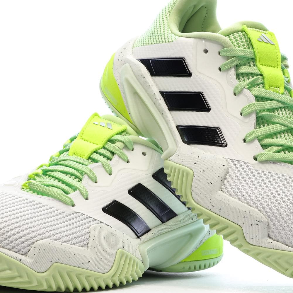 Chaussures de Tennis Vert/Blanc Adidas Barricade 13 7